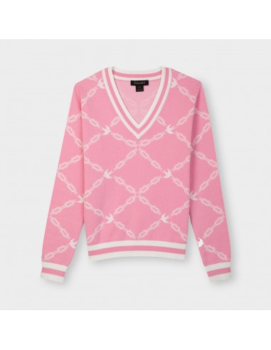 Jacquard V-Neck Sweater plus qu'un jeu 